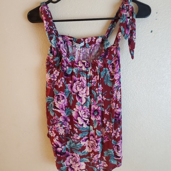 American Eagle Floral Sleeveless Boho Top - Picture 1 of 3